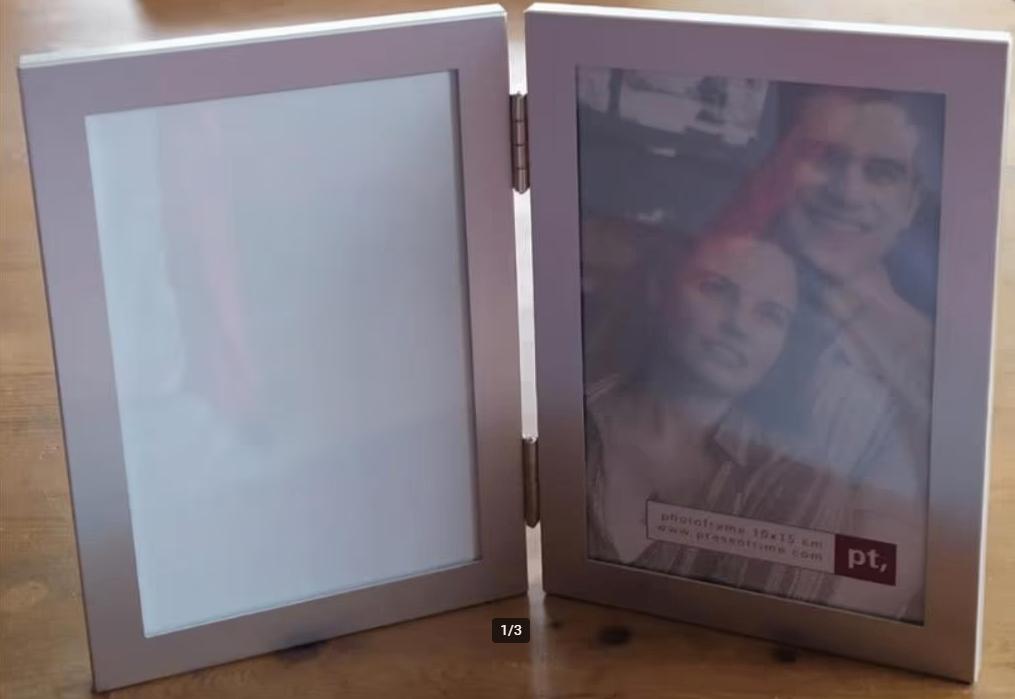 fotolijstje tweeluik 10x15 zilverkleurig Nieuw, Ophalen of Verzenden, Nieuw