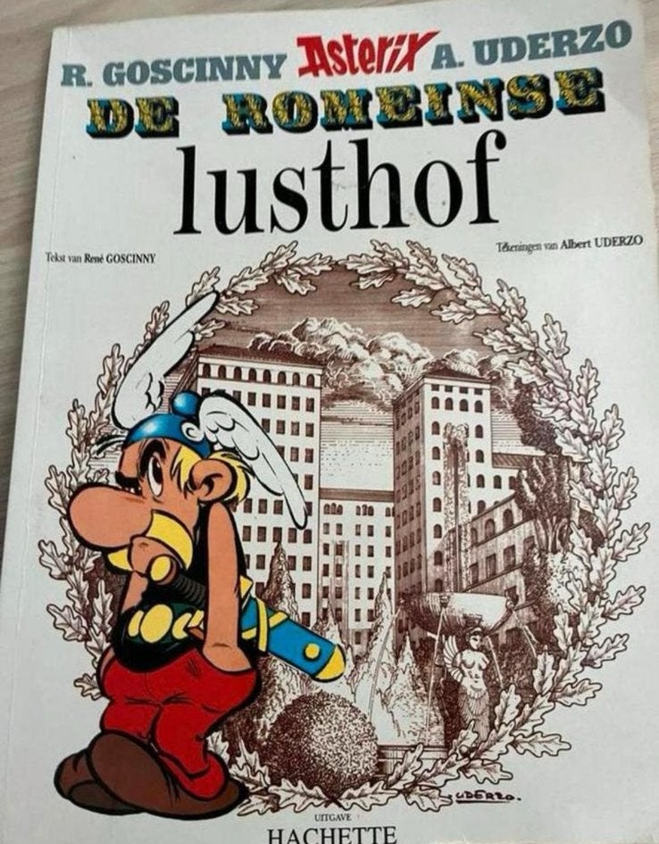 ASTERIX DE ROMEINSE LUSTHOF uitgave 1971, Eén stripboek, Ophalen of Verzenden, Gelezen