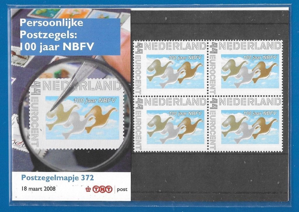Postzegelmapje 372 - Pers. Postzegels: 100 jaar NBFV, Postzegels en Munten, Verzenden, Na 1940, Postfris