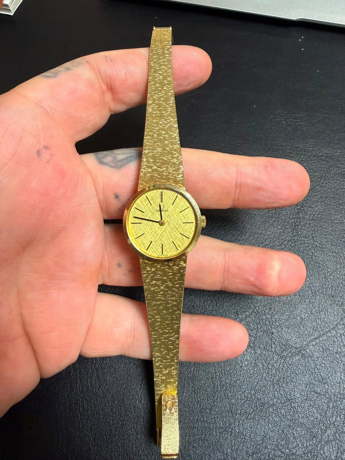 Omega dames horloge als nieuw, Ophalen of Verzenden, Staal, Omega, 1960 of later