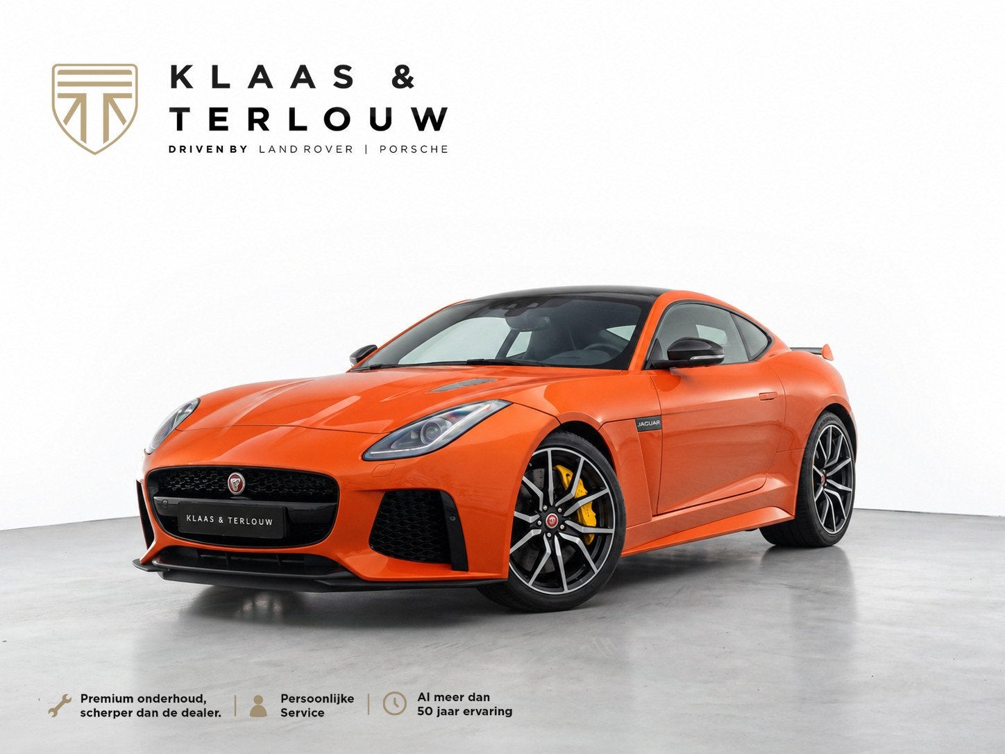 Jaguar F-Type 5.0 V8 SVR Coupé AWD / Carbon Keramisch / Mer, Auto's, Automaat, Dealer onderhouden, Overige kleuren, 1679 kg