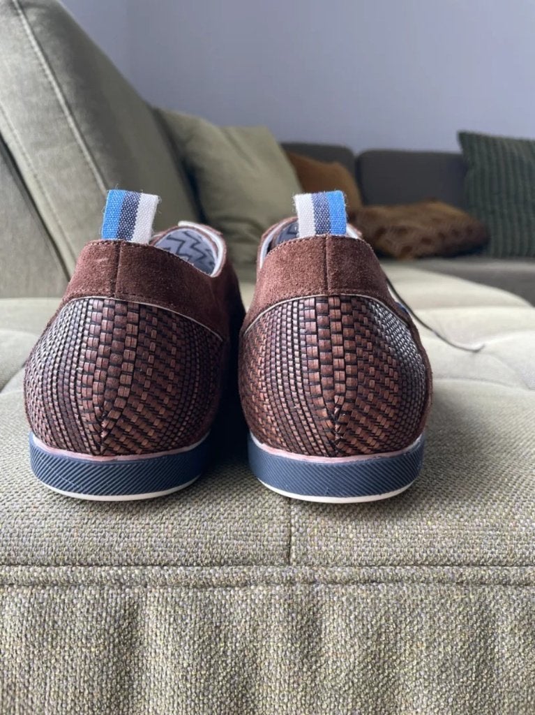 Floris van Bommel Herren Sneaker Leder Braun Gr. 42.5–43, Verzenden, Zo goed als nieuw, Bruin, Floris van Bommel