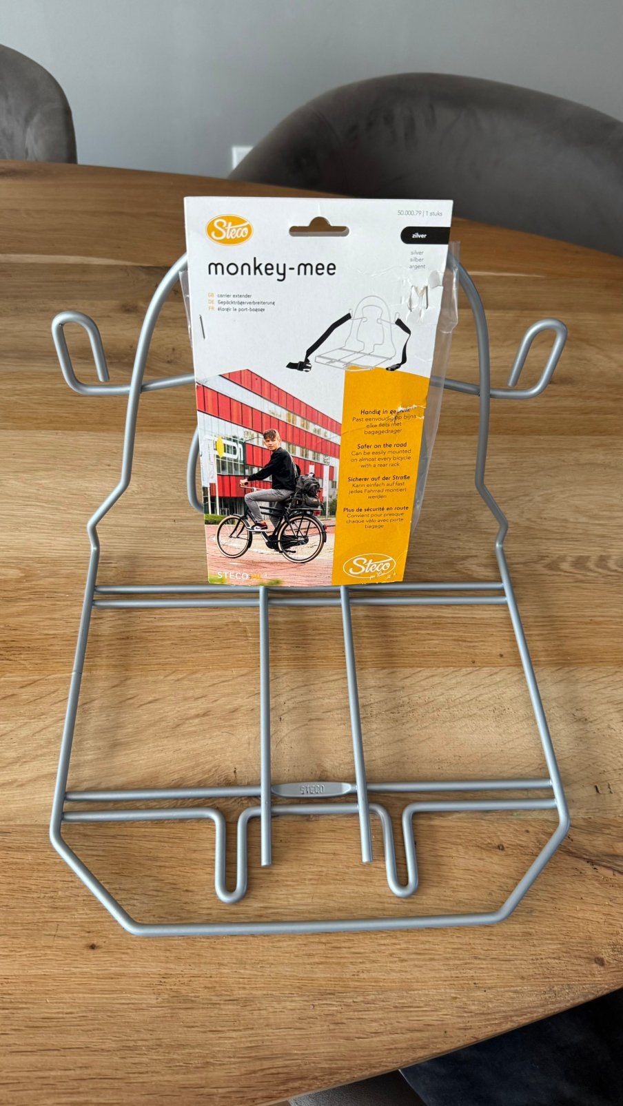 Steco Monkey Mee bagagdrager grijs/ zilver, Ophalen of Verzenden, Nieuw