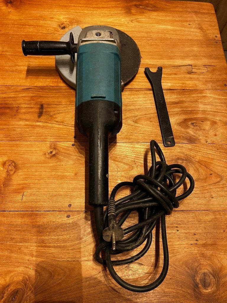 haakse slijper makita 230 mm, Ophalen, Gebruikt, 1000 watt of meer, Haakse handslijpmachine