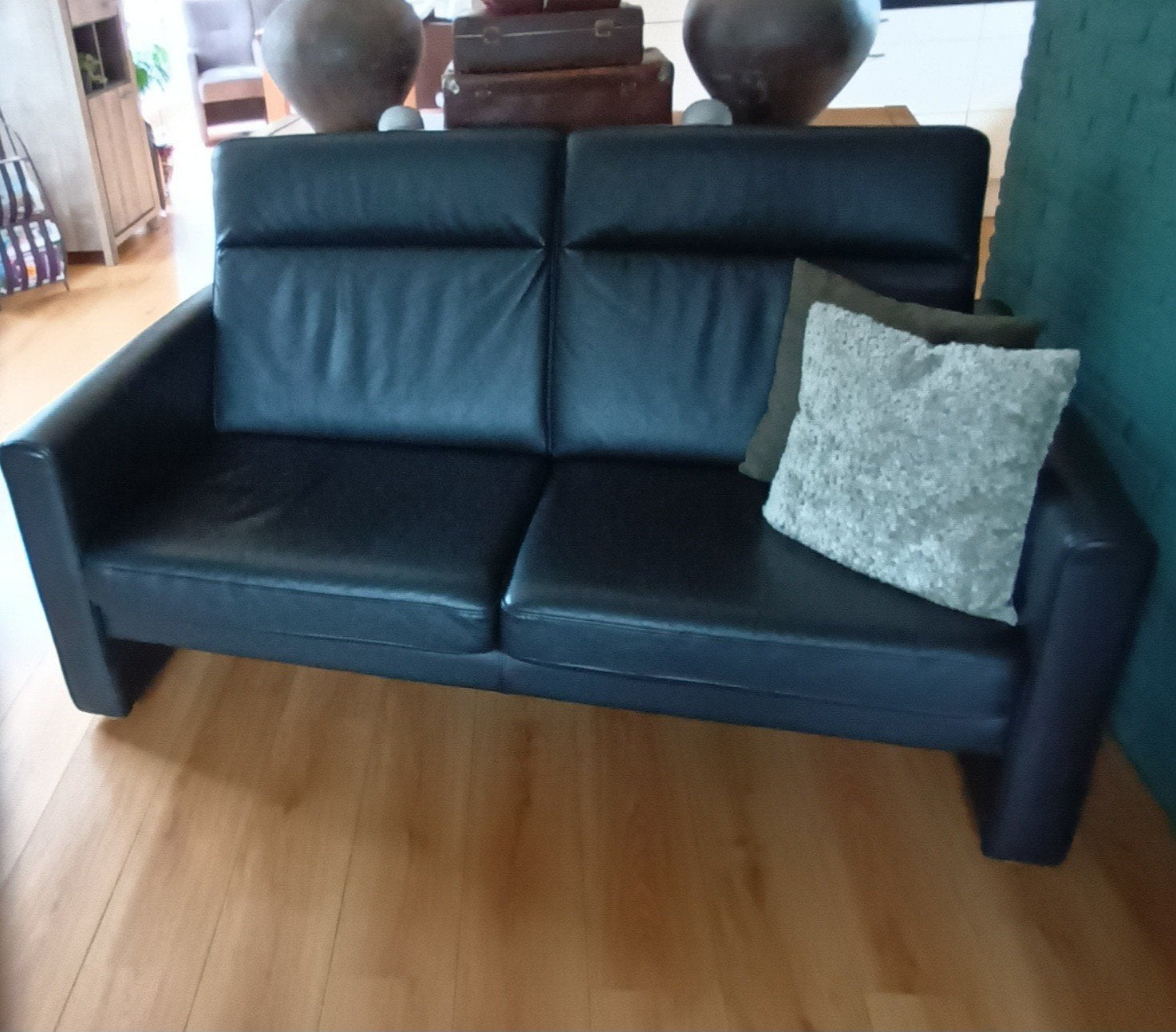 2,5 zits bank, Ophalen, Gebruikt, 150 tot 200 cm, Leer