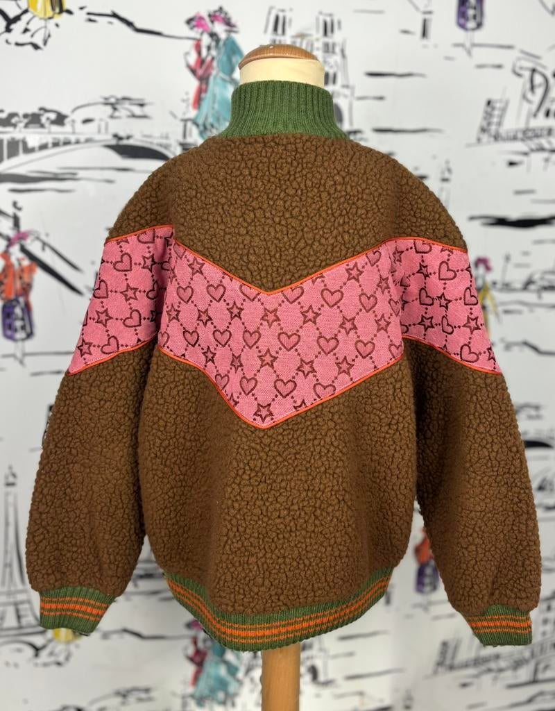 Gucci meisjes GG teddy bomber maat 8 (690 euro), Gucci, Gucci EU, Customercare@gucci.com, Zo goed als nieuw