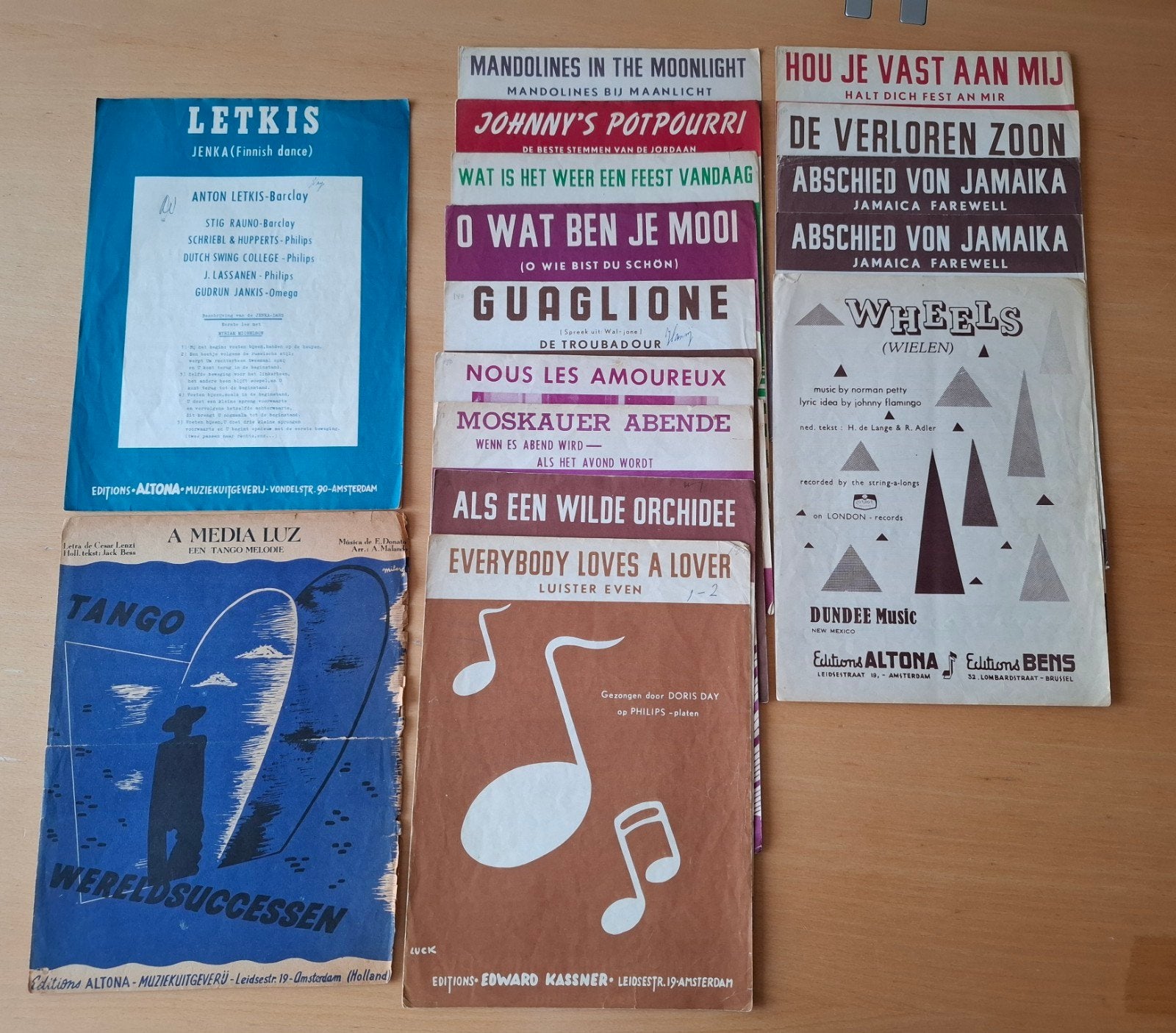 16 Accordeon Partituren - Edition Altona Amsterdam, Ophalen of Verzenden, Gebruikt, Artiest of Componist, Accordeon