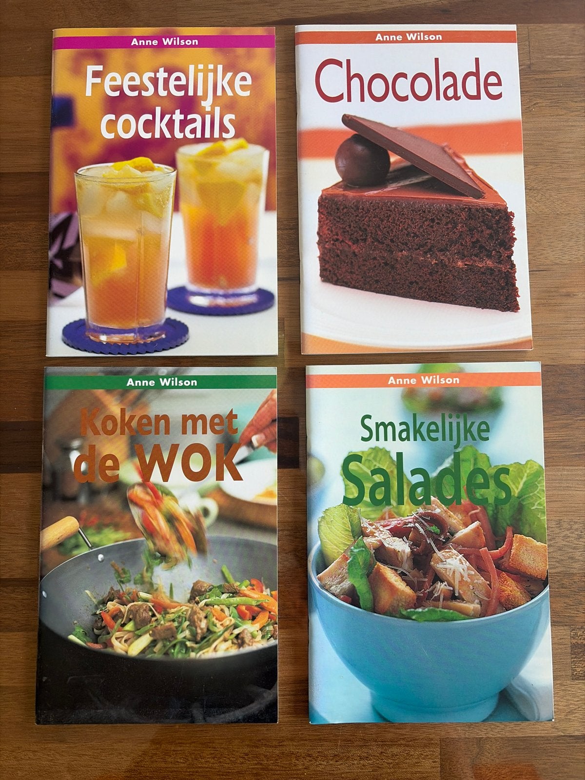 Kookboeken Anne Wilson: Cocktails, Chocolade, Wok, Salades, Ophalen, Gelezen, Overige gebieden, Hoofdgerechten