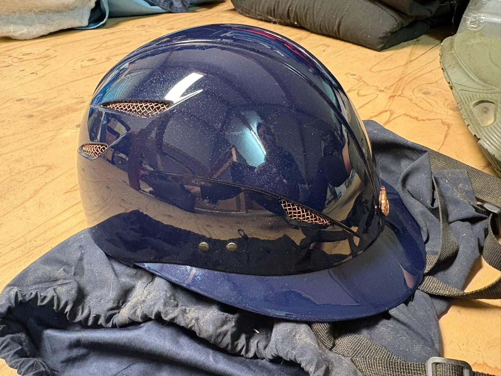GPA Cap maat 58 blauw, Ophalen of Verzenden, Zo goed als nieuw, Dressuur