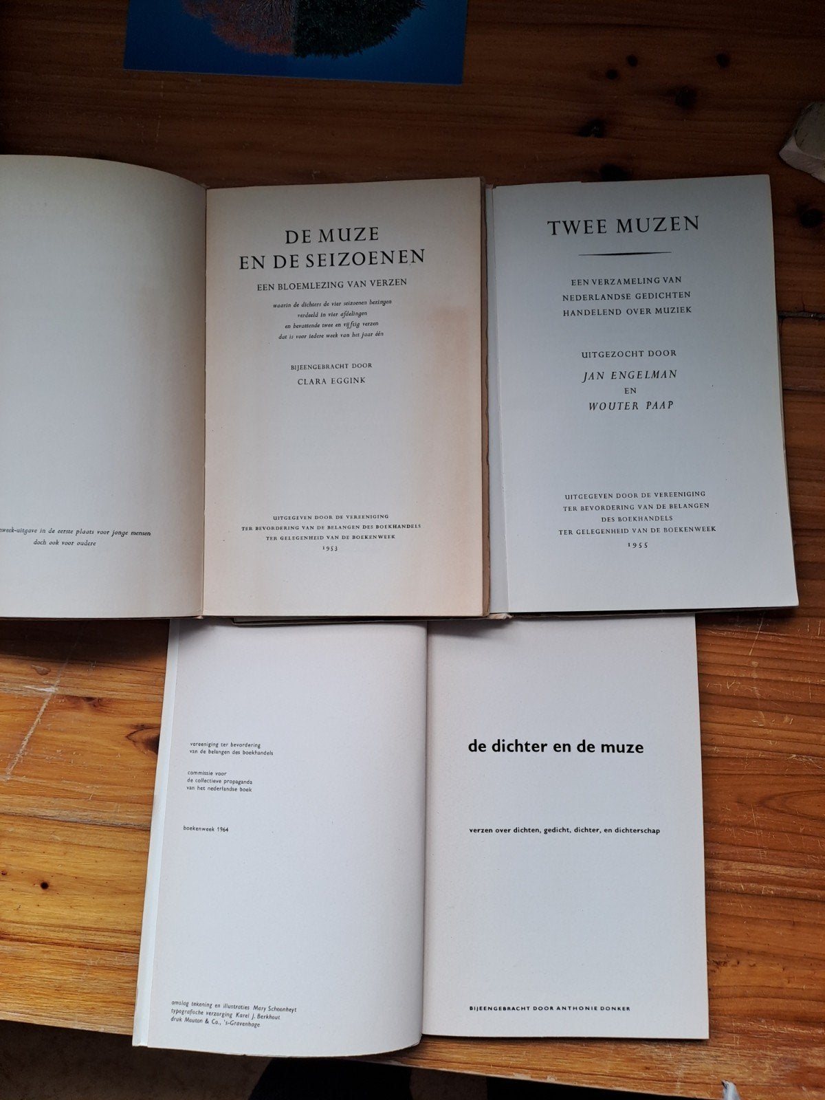 Muze gedichten boekenweek geschenk / 19 53  / 1955. /  1964, Ophalen of Verzenden, Gelezen