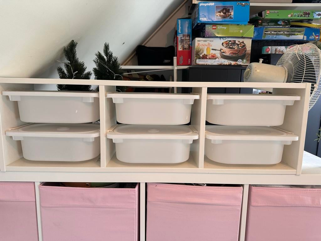 IKEA Trofast kast met bakken met deksel - wit, Ophalen, Zo goed als nieuw