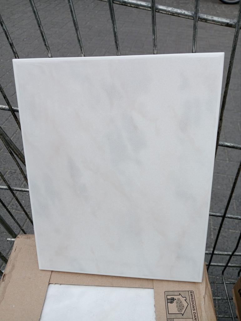 Witte keramische wandtegels 20x25 cm, Nieuw, Ophalen of Verzenden, 20 tot 40 cm, Minder dan 5 m²