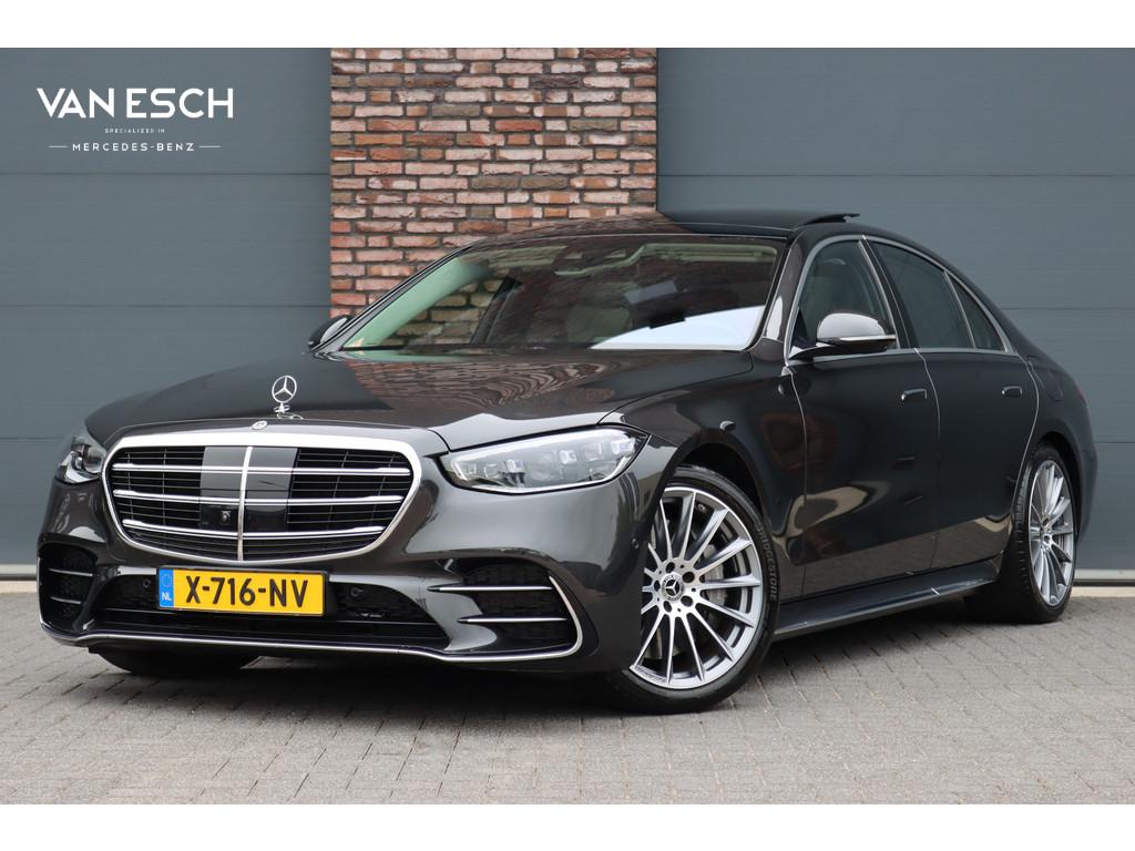 Mercedes-Benz S-Klasse 580 e 4MATIC AMG Line | Achterasbestu, Auto's, 12 maanden, Gebruikt, Euro 6, 510 pk