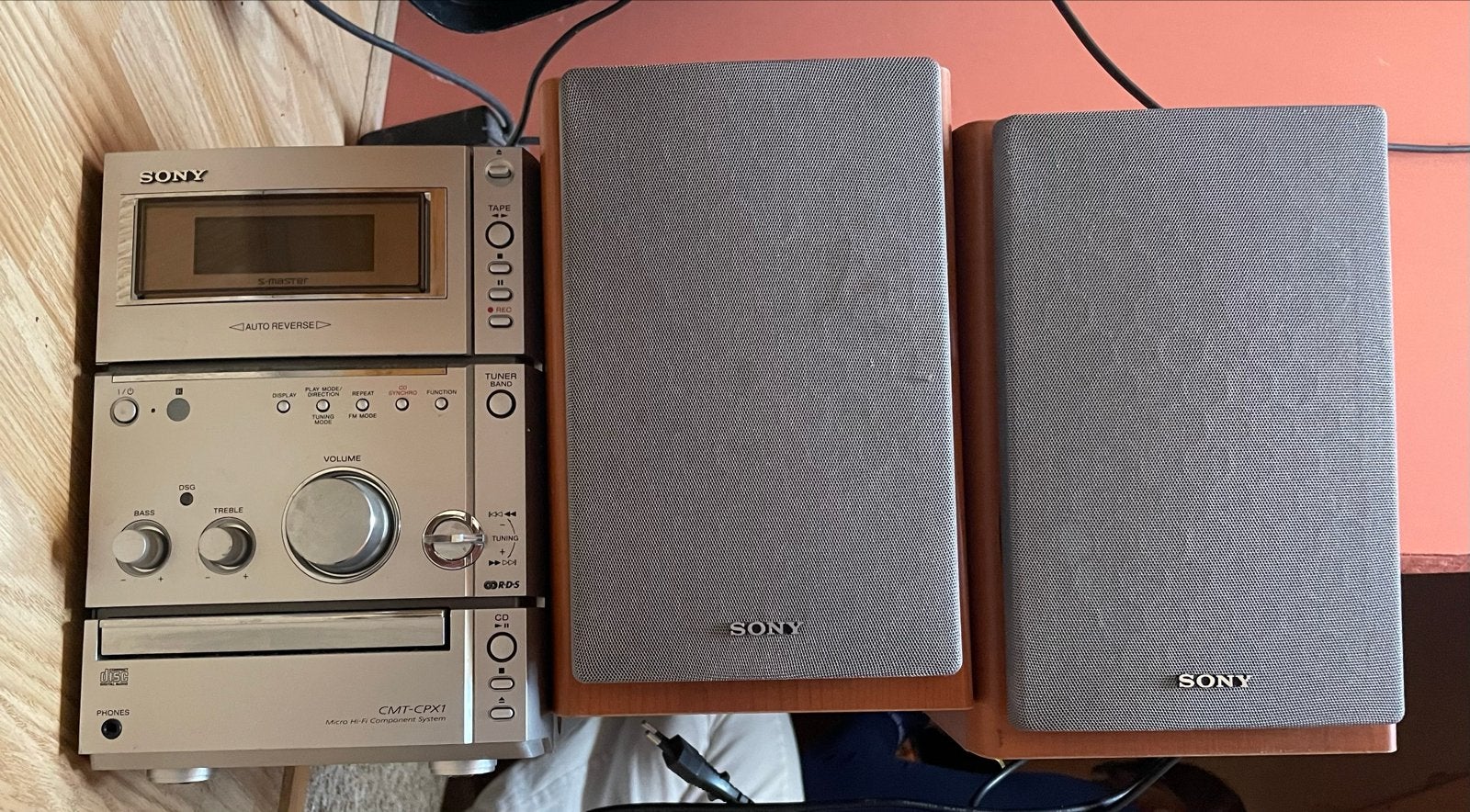 Sony CMT-CPX1 Microset met Cassettedeck, CD-speler en Tuner, Audio, Tv en Foto, Ophalen, Gebruikt, Cassettedeck, Microset