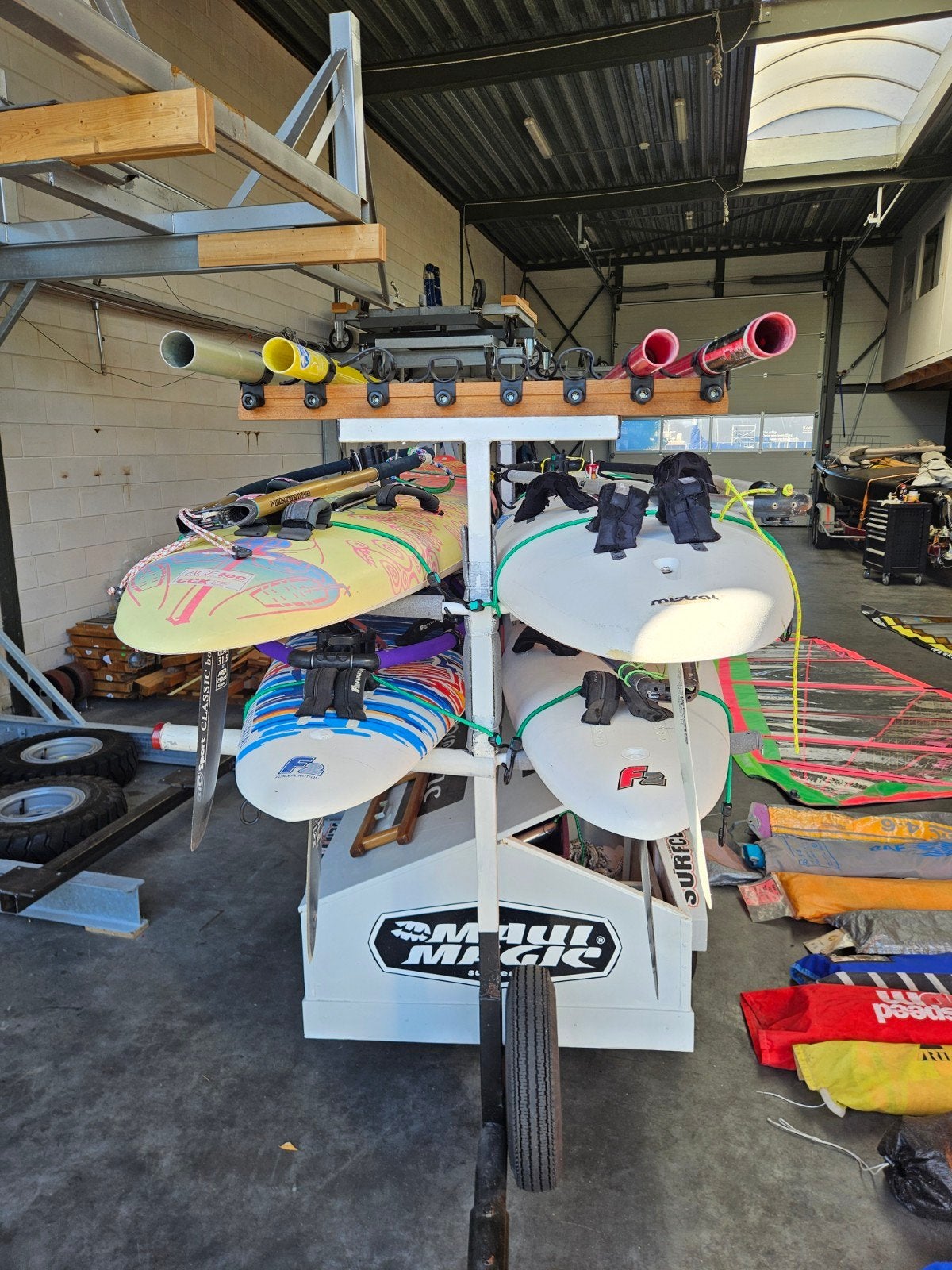 complete wind surf sets en surfkar., Ophalen, 250 tot 300 cm, Gebruikt, F2