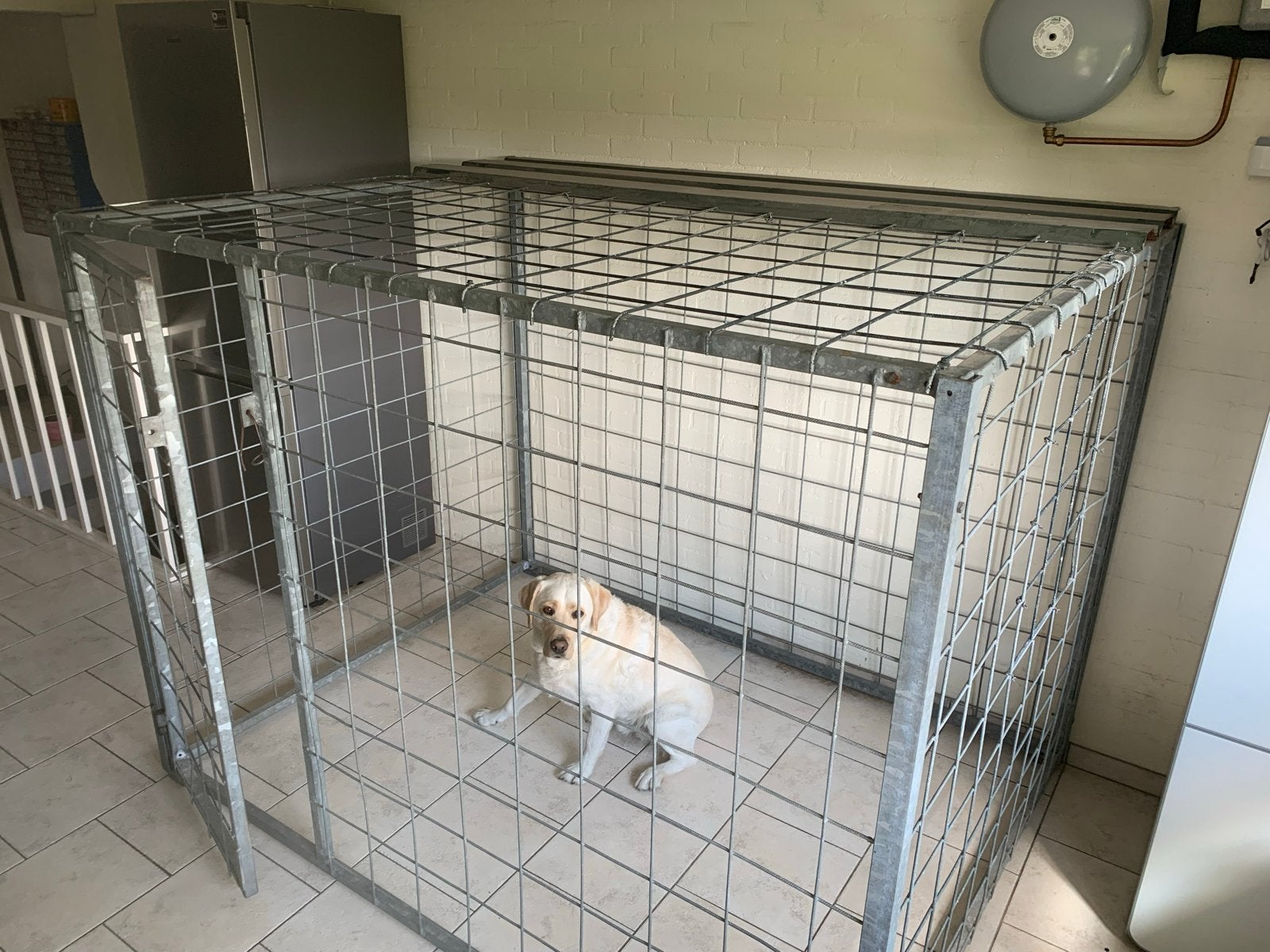 Hondenkennel / ren: voor binnen en buiten, Ophalen, Gebruikt