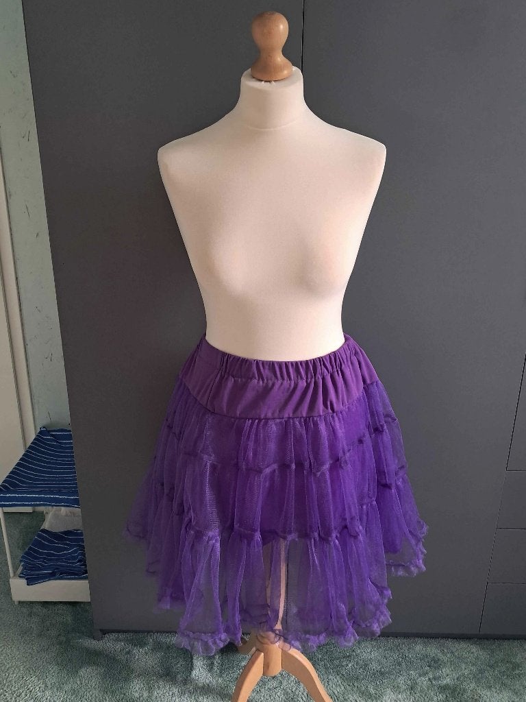 Paarse Petticoat /  Rok, Paars, Ophalen of Verzenden, Banned, Maat 36 (S)