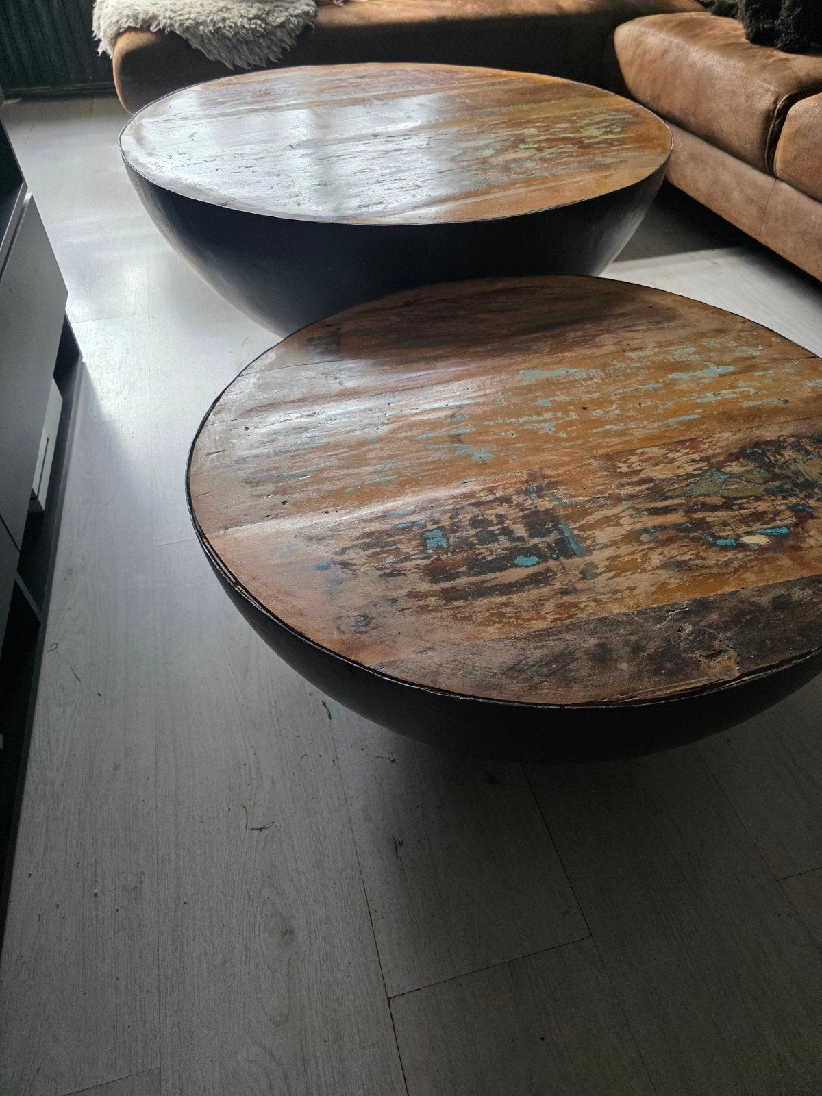 2 mooie salontafel  vandaag ophalen  voor 50.00, Ophalen, Gebruikt, 50 tot 100 cm, Rond