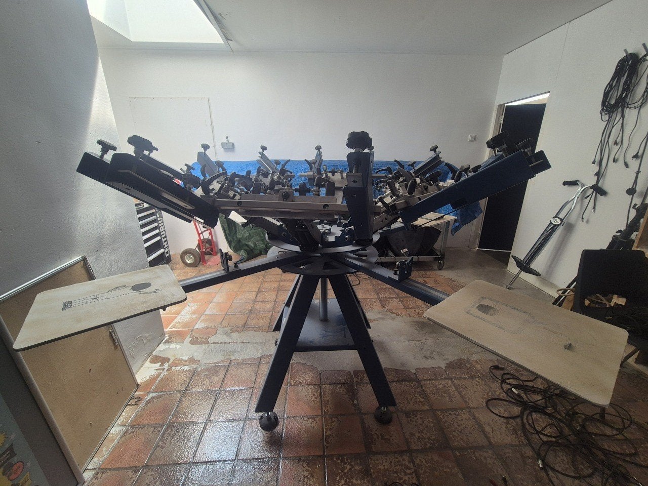 M&R Cruzer zeefdruk carrousel ZGAN, Ophalen