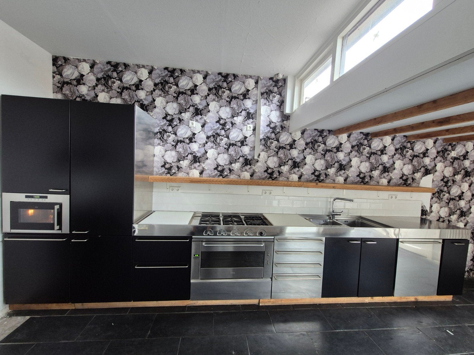 Complete keuken, Ophalen, Gebruikt, Staal of Rvs, Hoekkeuken
