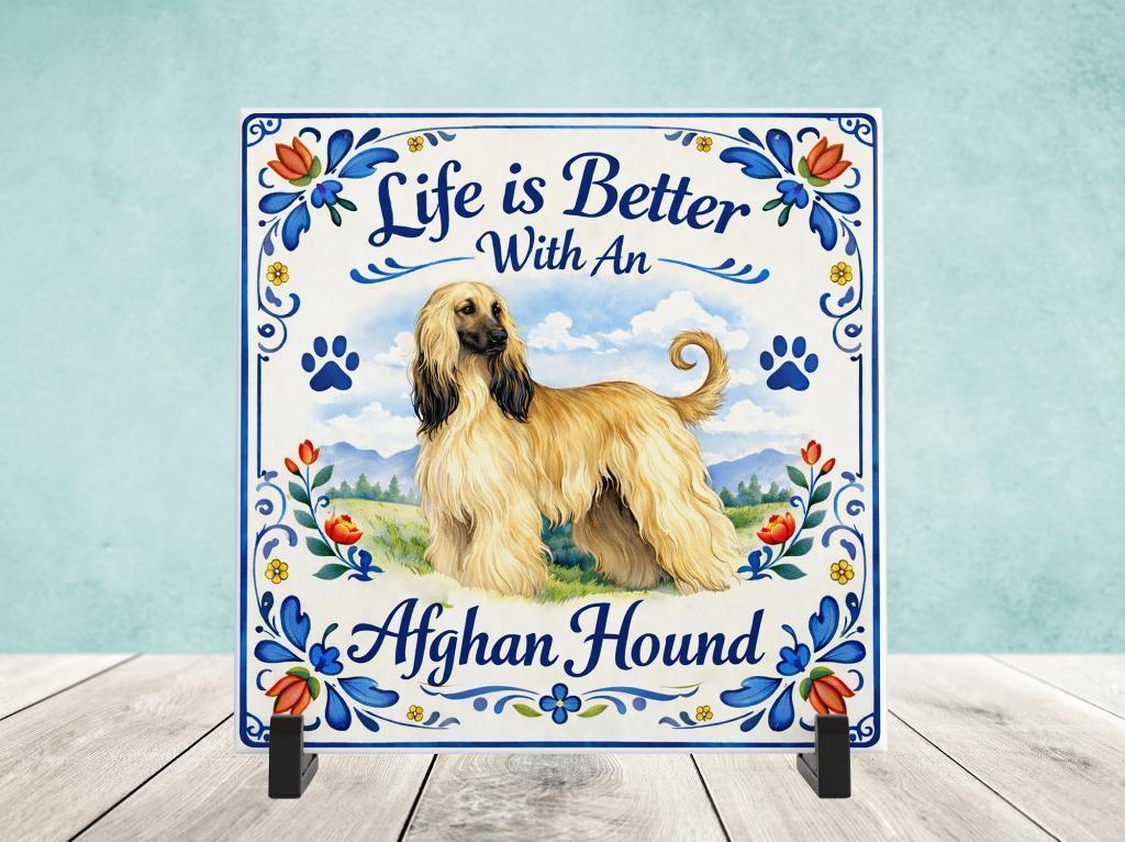 Life is Better With an Afghan Hound - Tegel, Verzenden, Nieuw