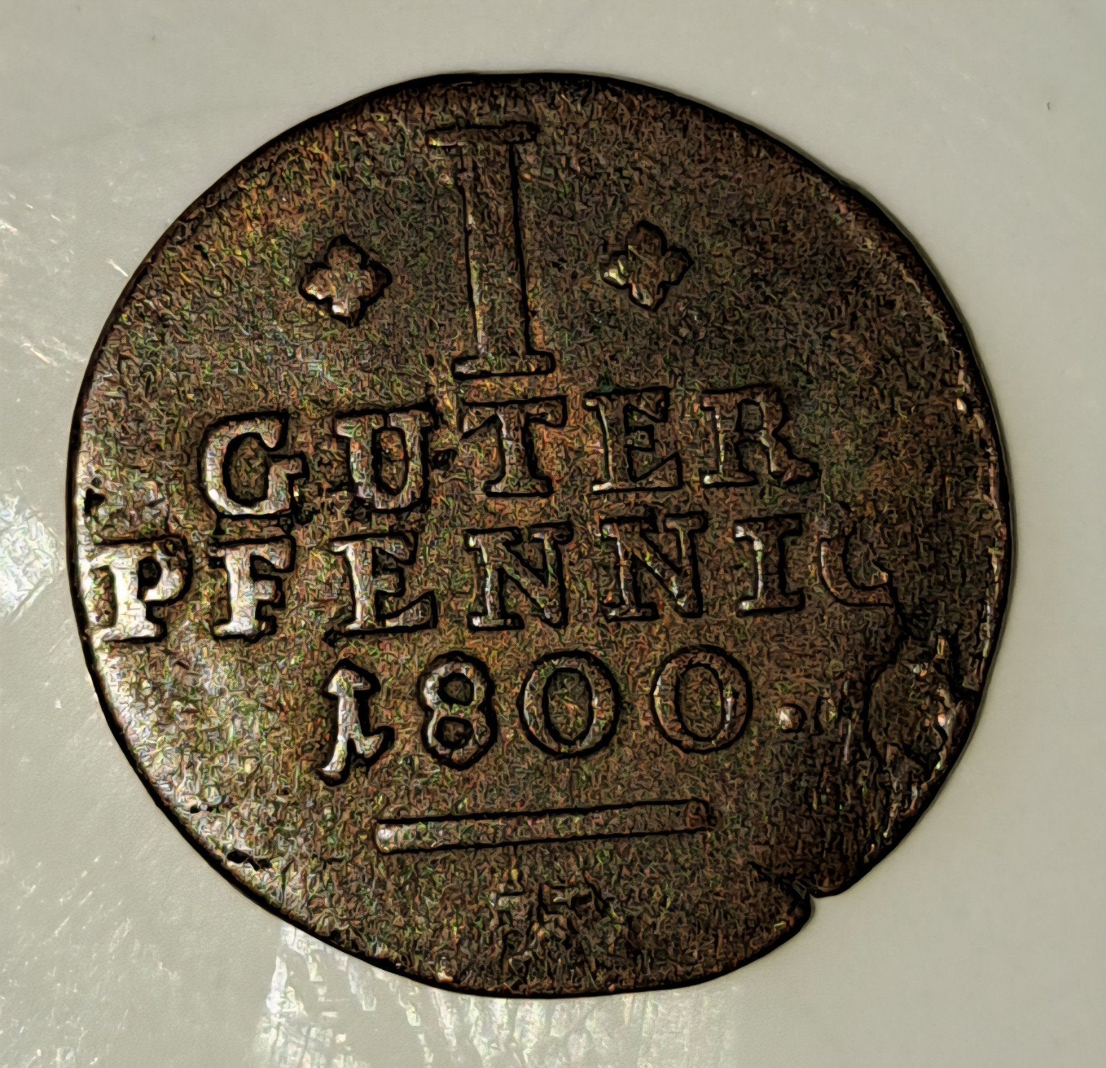 1 Guter Pfennig 1800 - Historische Munt, Ophalen of Verzenden, Vóór koninkrijk, Overige waardes, Losse munt