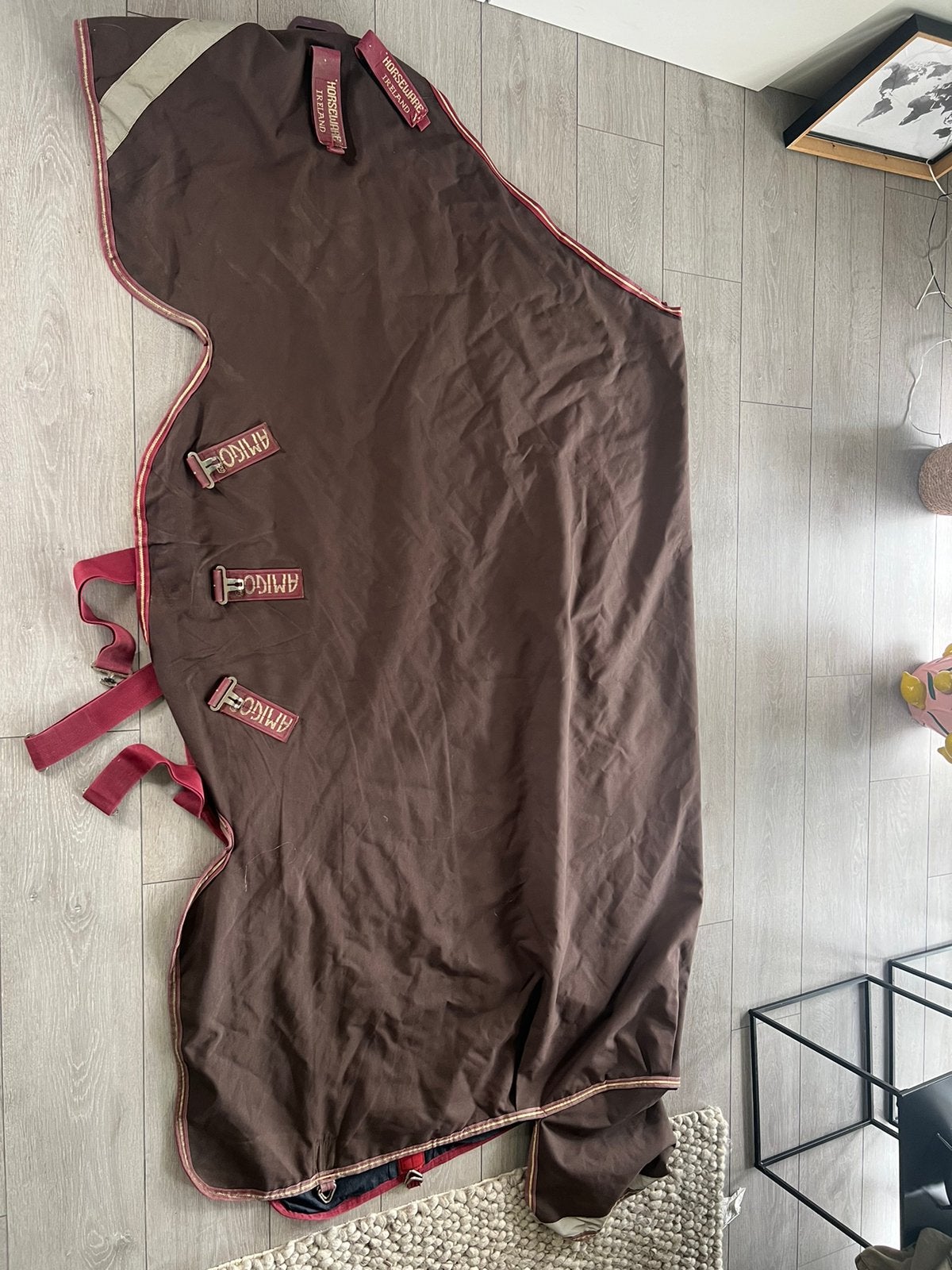 Horseware deken 100 gram, maat 195/ 6,6 in erg goeie staat, Dieren en Toebehoren, Paarden en Pony's | Dekens en Dekjes, 100 g