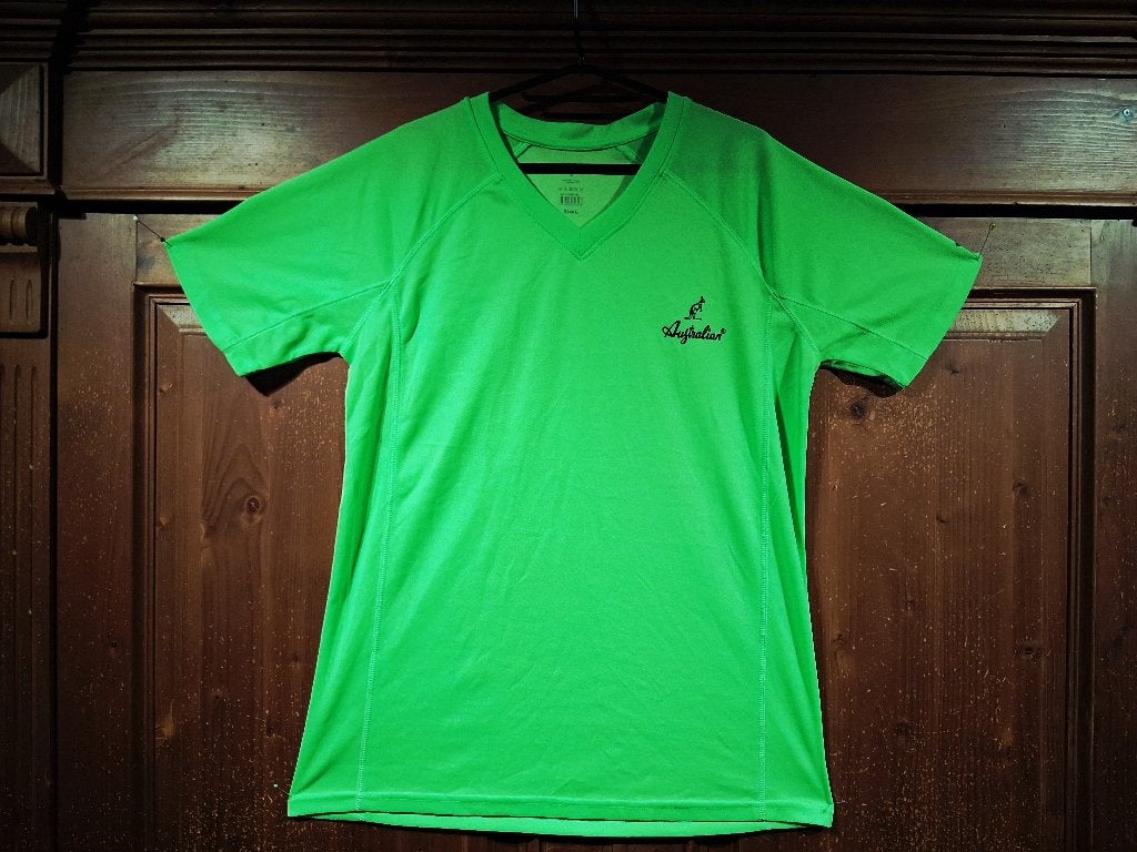 Neon groen sportshirt L Australian, Ophalen of Verzenden, Zo goed als nieuw, Maat 52/54 (L), Groen
