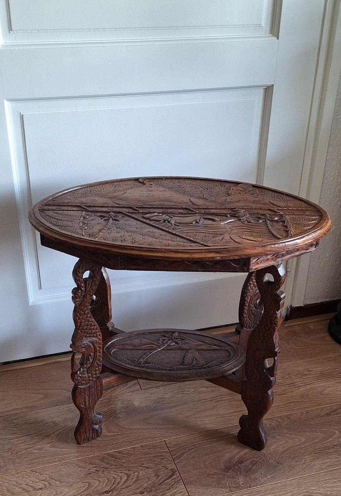 Antiek Aziatische bijzettafel., Antiek en Kunst, Ophalen
