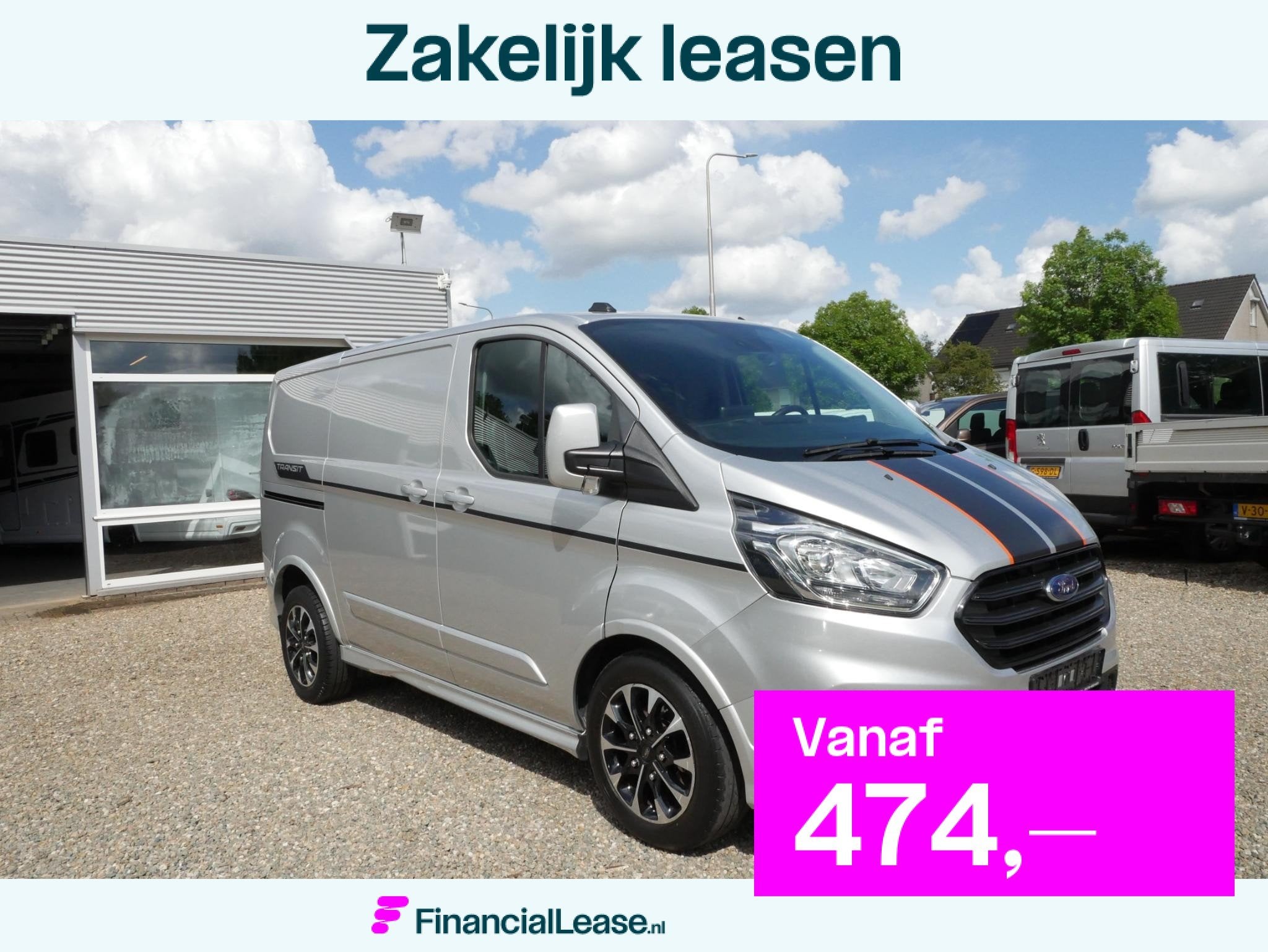 Ford Transit Custom 2.0 TDCI 185PK L1H1 Sport Airco Automaat, 15 km/l, Met garantie (alle), Leder en Stof, Bedrijf