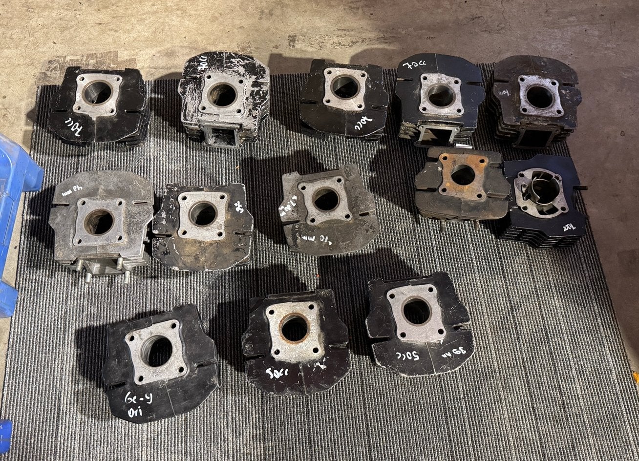 Honda mt mb mtx cilinders met werk, athena, origineel 50 70, Ophalen of Verzenden, Gebruikt, Cilinder