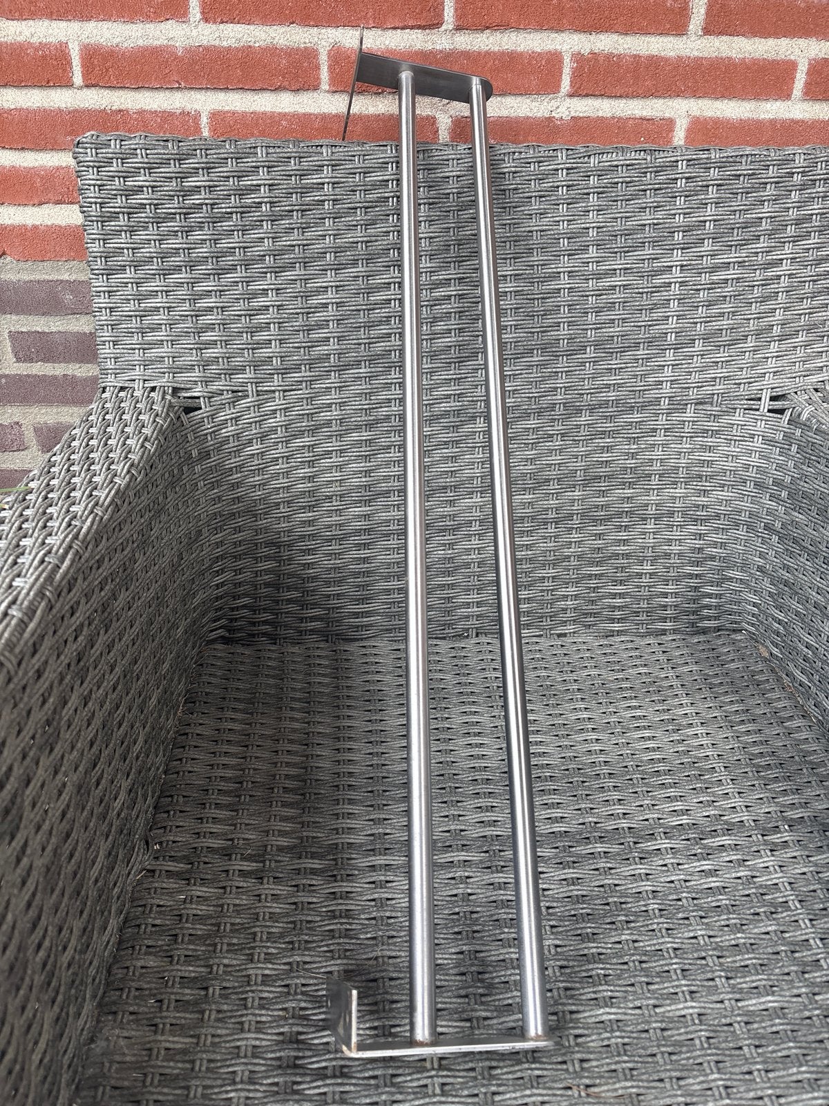 Ikea grundtal 80cm RVS handdoekrek voor aan de muur, Gebruikt, Handdoekenrek, Zilver, Ophalen