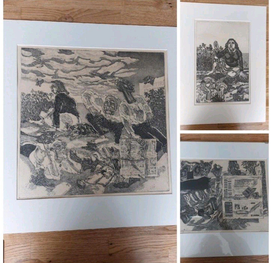 Jan van Helden 3 ets/aquatint, Ophalen