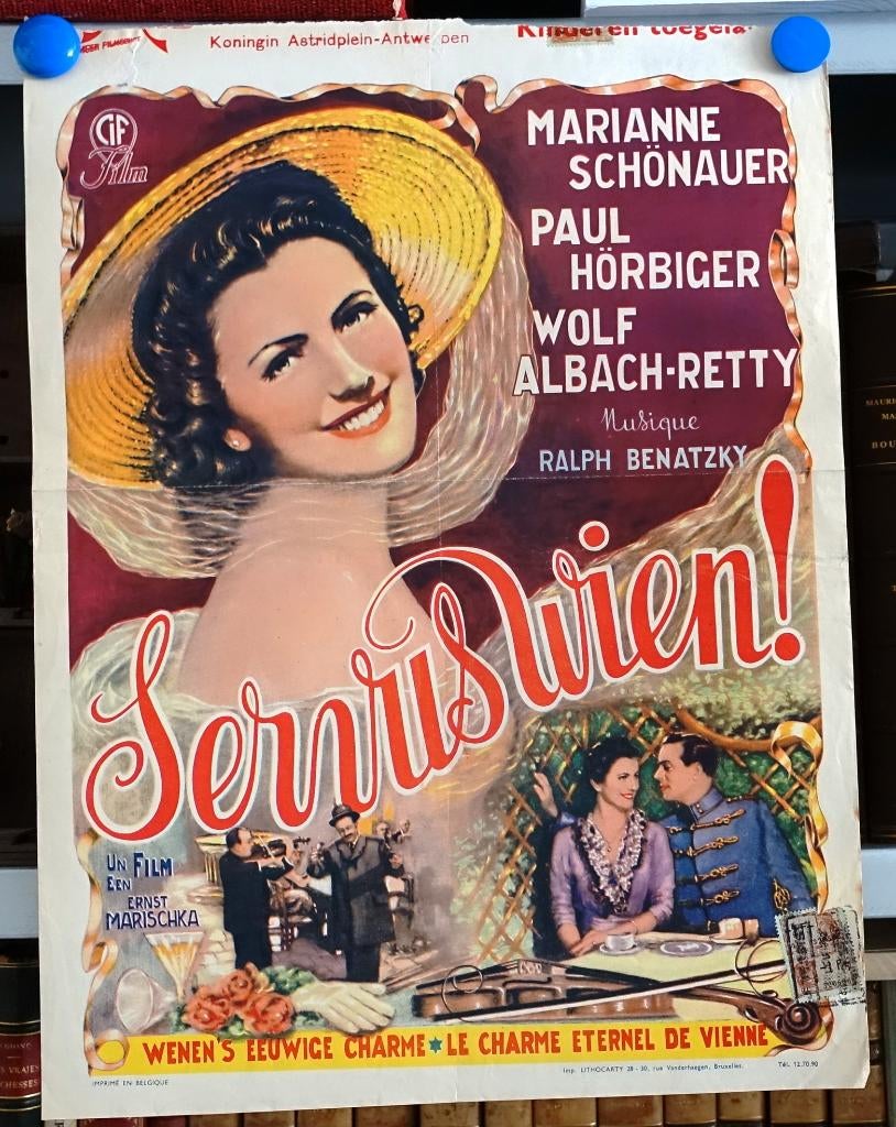 Filmposter Servus Wien!, Ophalen of Verzenden, Gebruikt, A1 t/m A3, Film en Tv