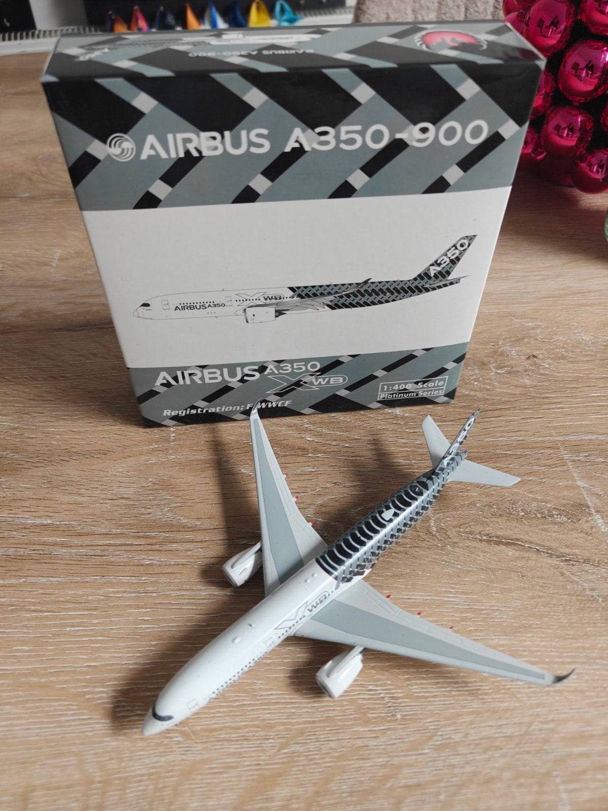 1:400 GeminiJets Airbus A350-900, Ophalen of Verzenden, Zo goed als nieuw, 1:200 of kleiner, Overige merken