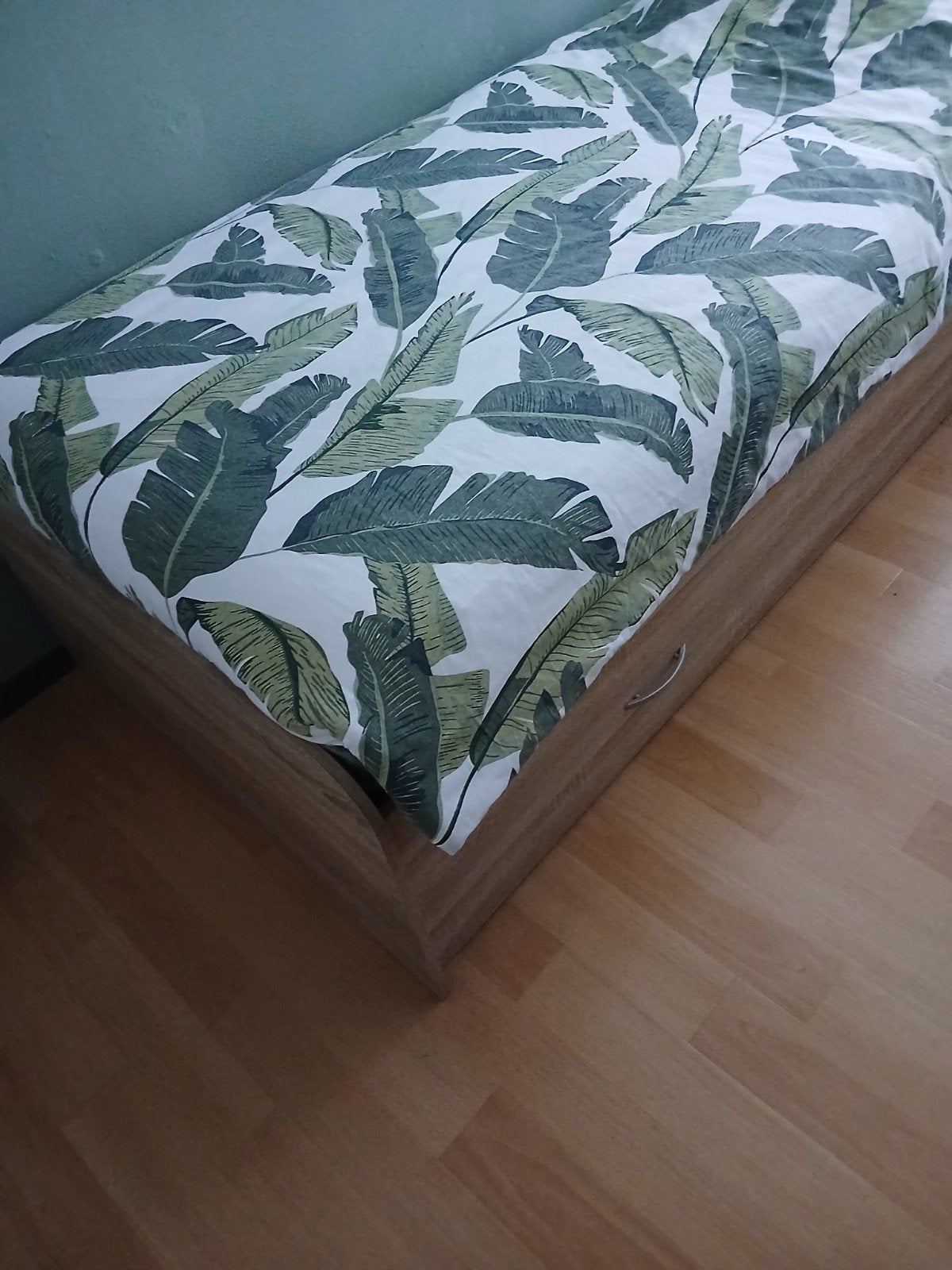 1 persoons bed met alles erbij! / Eiken, Huis en Inrichting, Slaapkamer | Complete slaapkamers, Ophalen, Eenpersoons