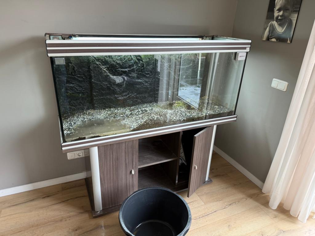 Leeg aquarium, Ophalen