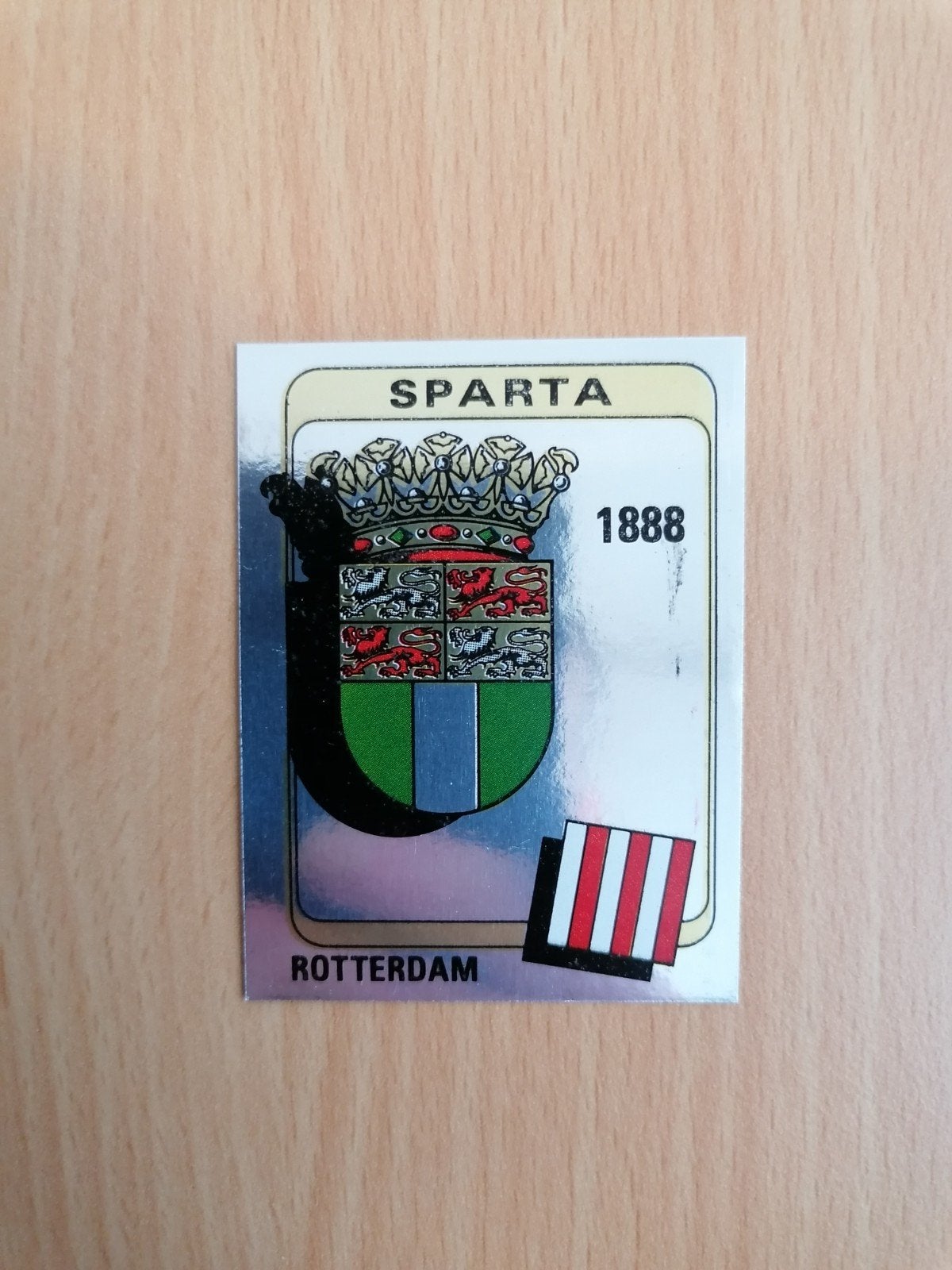 Panini Voetbal 84 #243 Sparta embleem., Ophalen of Verzenden, Zo goed als nieuw, Plaatje