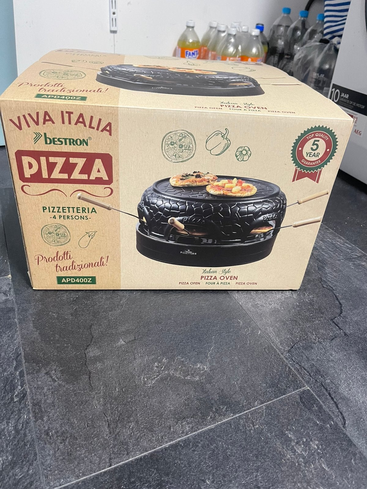 Nieuwe pizzarette, Ophalen, Zo goed als nieuw, 4 t/m 7 personen