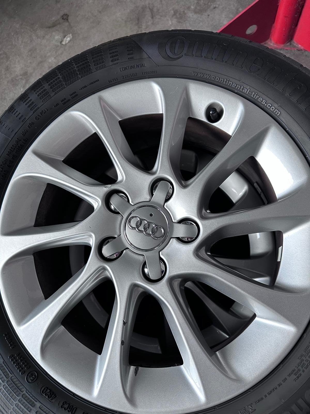 Audi A3 8P (2003-2012) 16 inch velgen met Continental banden, Auto-onderdelen, Banden en Velgen, Gebruikt, 16 inch, Banden en Velgen