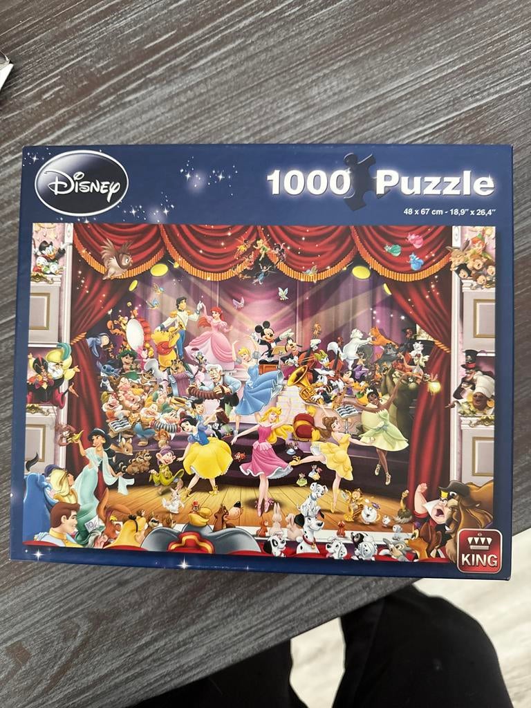 Disney Puzzel 1000 Stukjes - Alle Disney Figuren, Ophalen of Verzenden, Meer dan 50 stukjes, Zo goed als nieuw, 6 jaar of ouder