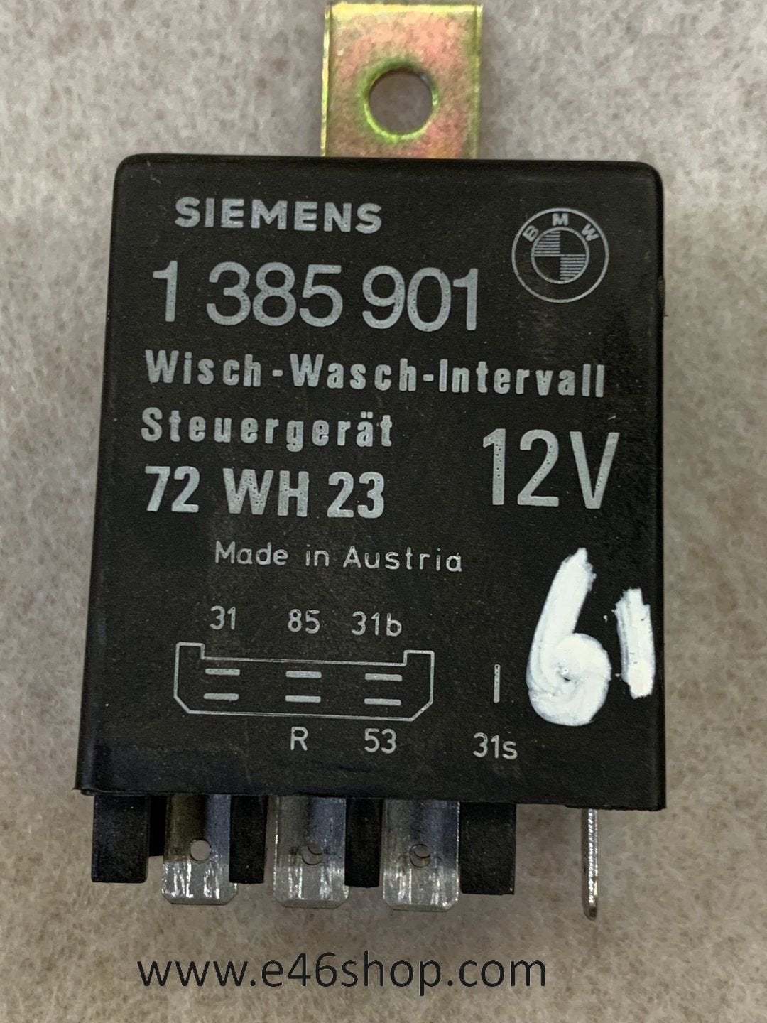 Ruitenwisser interval relais BMW E30 E34 OE 61351385901 NIEU, -, -, Nieuw, Ophalen of Verzenden