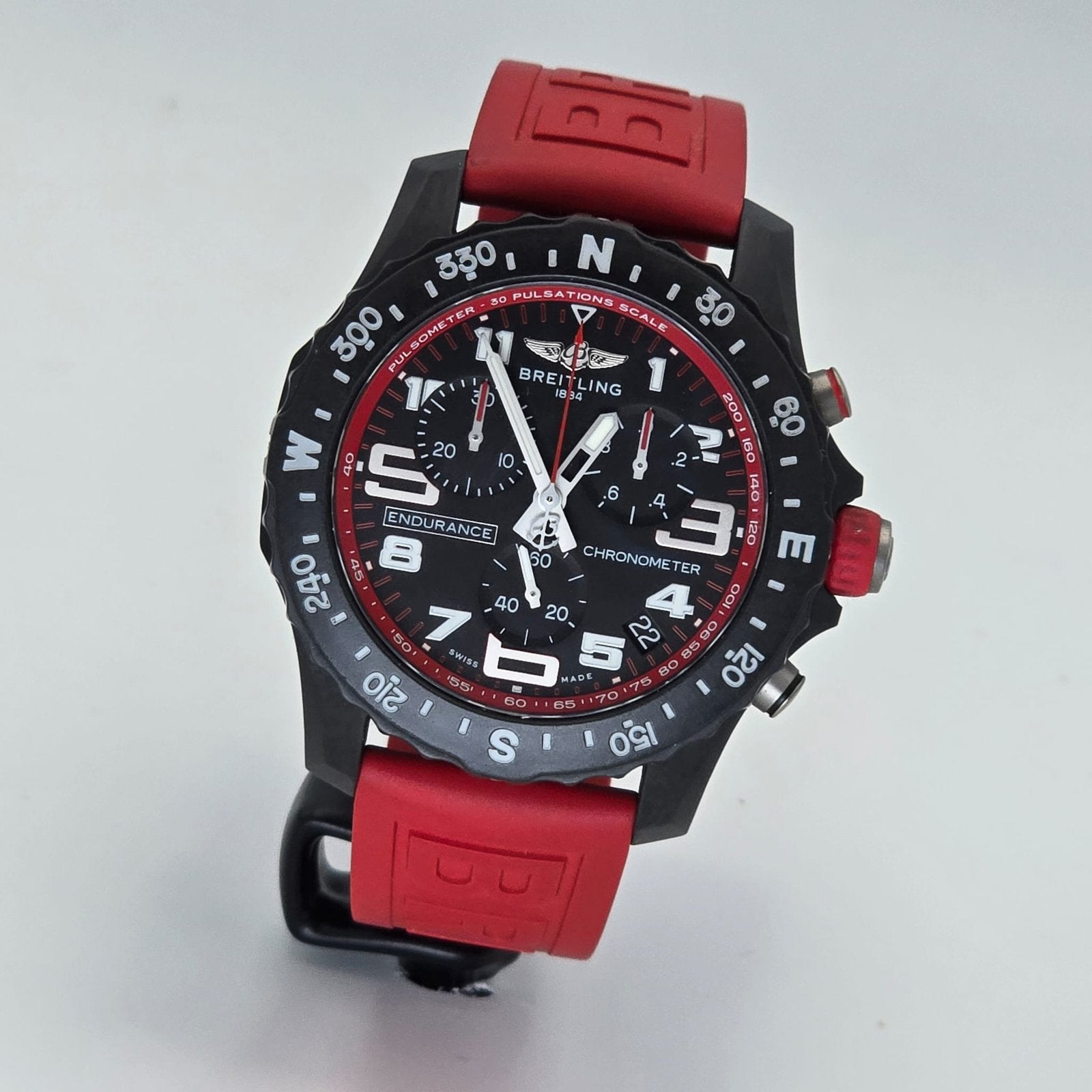 Breitling endurance pro 44, Ophalen, Zo goed als nieuw, Zwart, Jongen of Meisje