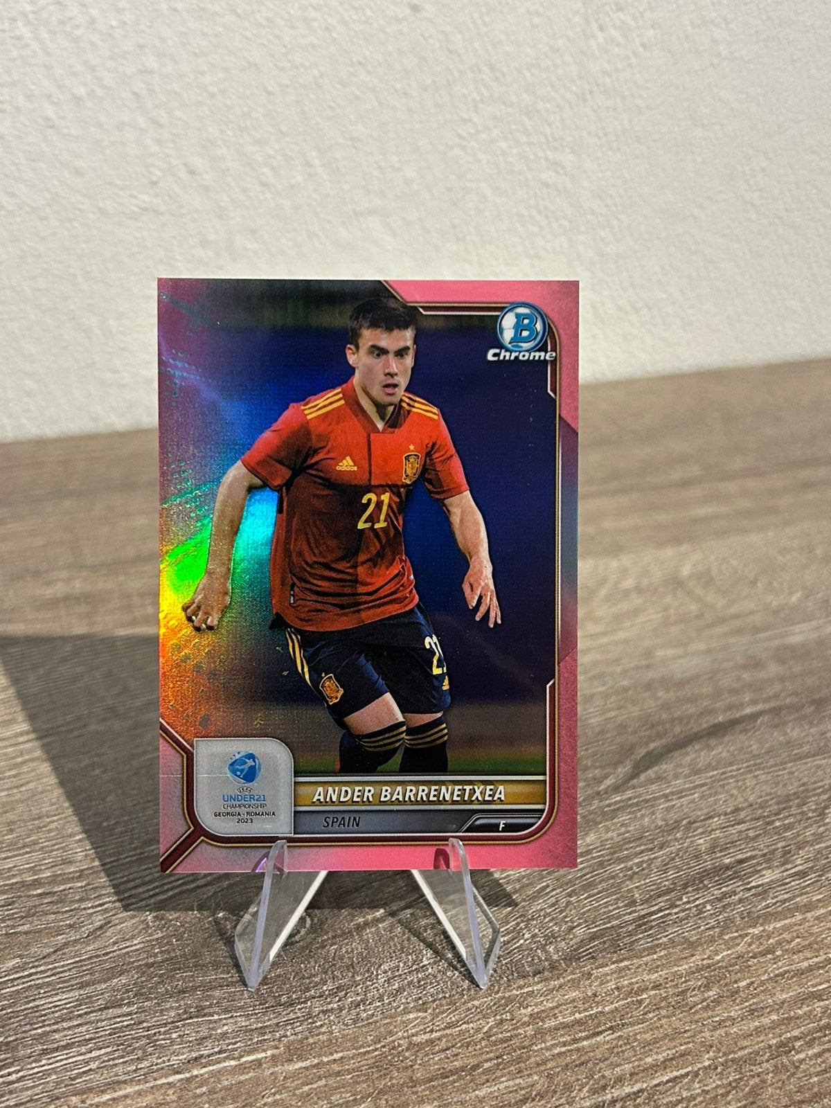 Ander Barrenetxea 2021-22 Topps Bowman Chrome Pink /150 #25, Ophalen of Verzenden, Zo goed als nieuw, Plaatje