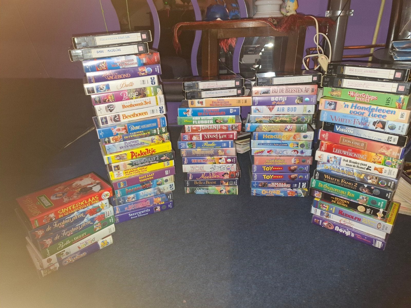 Grote collectie VHS-banden: Disney, kinderfilms en meer!, Ophalen, Gebruikt, Alle leeftijden, Nederlands