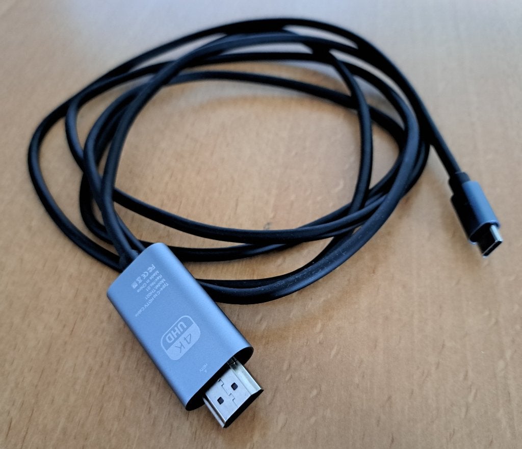 Van HDMI naar USB-C - 2 meter, Ophalen of Verzenden, Nieuw