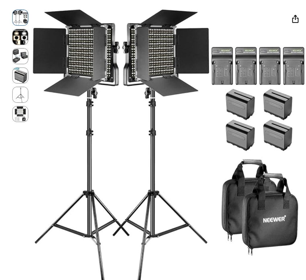NEEWER 660 LED PACK, Ophalen, Zo goed als nieuw, Lamp of Flitsset