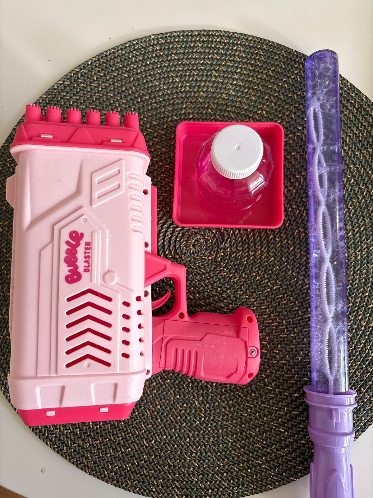 Bubble Blaster en Bellenblaas Set - Roze, Ophalen of Verzenden, Gebruikt