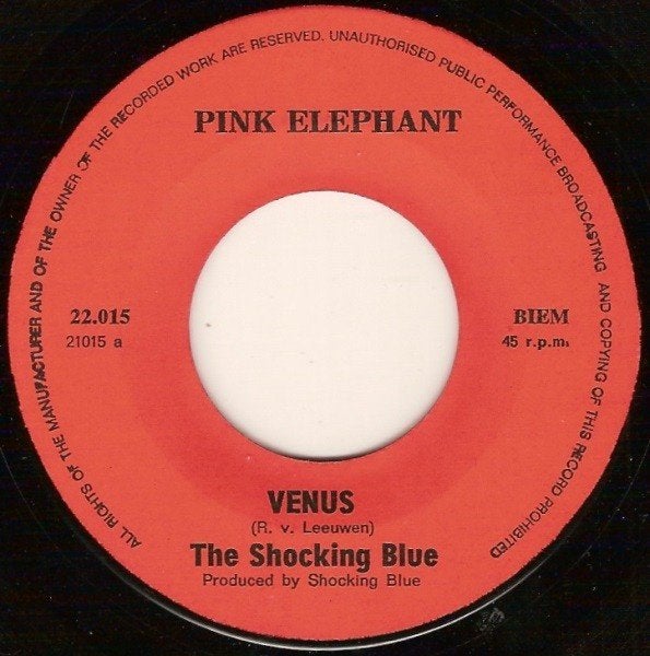 single vinyl   SHOCKING BLUE – Venus (1969 - NL), Gebruikt, Verzenden, 7 inch, Rock en Metal
