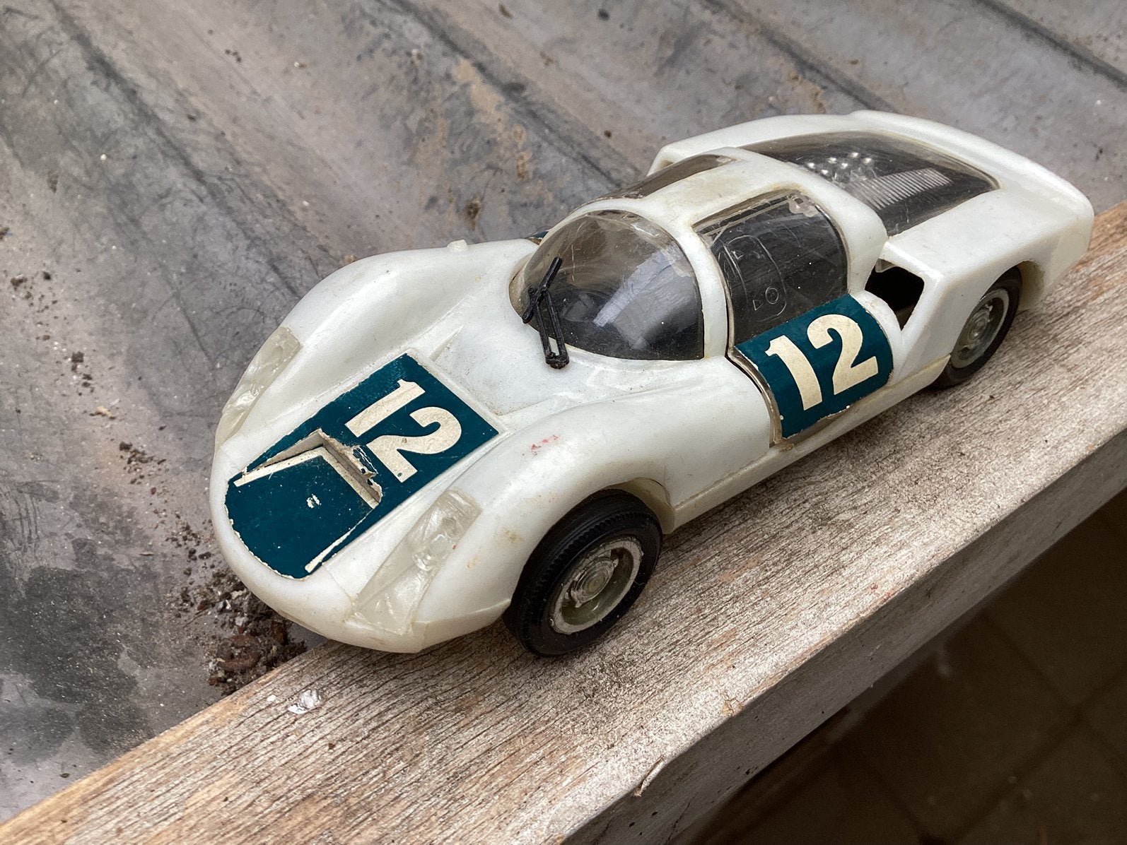 Plastic racewagen., Ophalen of Verzenden, Gebruikt, Auto